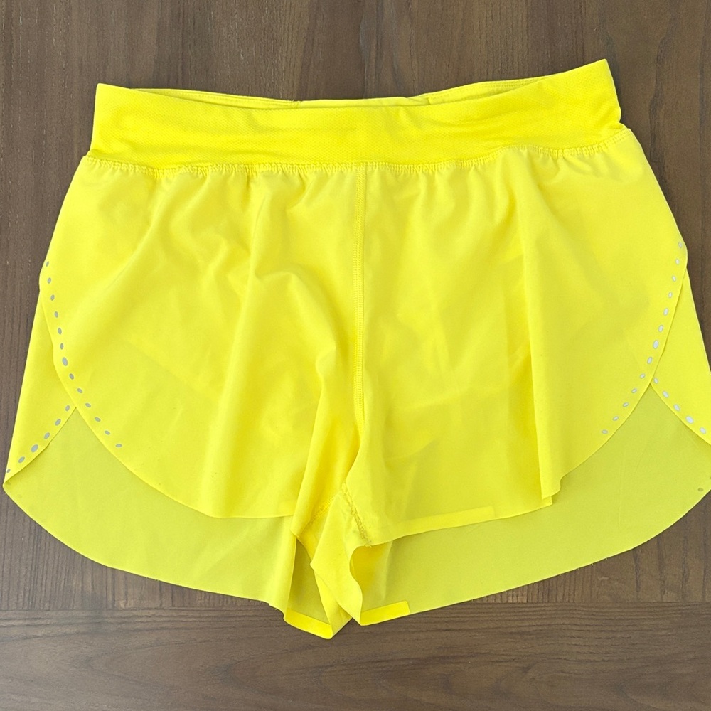 Lululemon Athletica Vibrant Yellow Athletic Shorts